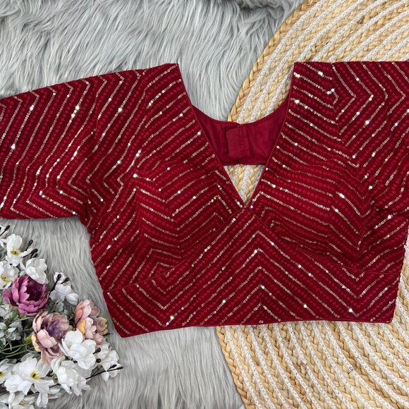 Fancy Partywear Blouse - Picture 10 of 13